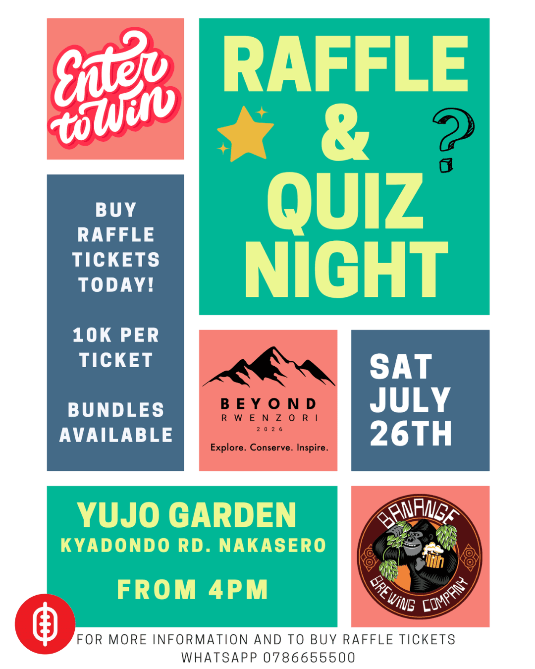 Beyond Rwenzori Fundraising Raffle